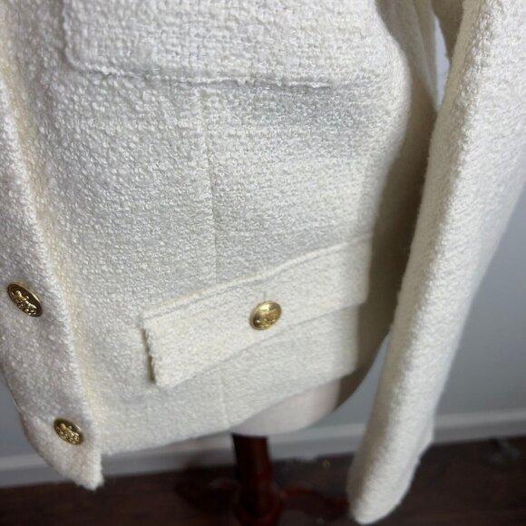J.Crew $248 Isabelle Lady Jacket in Tweed Natural Size 18 CC271 - Picture 6 of 13